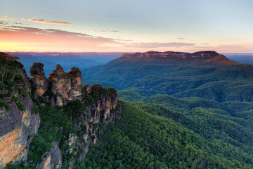 Three Sister in den Blue Mountains, Australien
