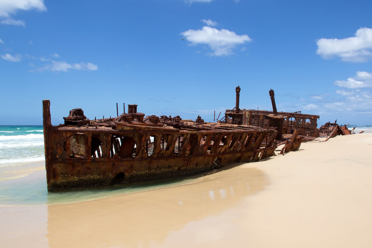 Schiffswrack auf Fraser Island