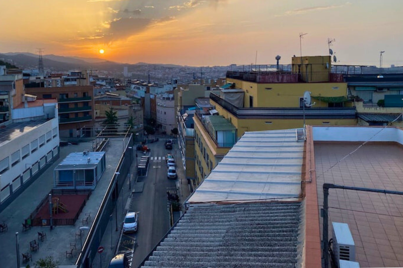 Sonnenuntergang in Barcelona