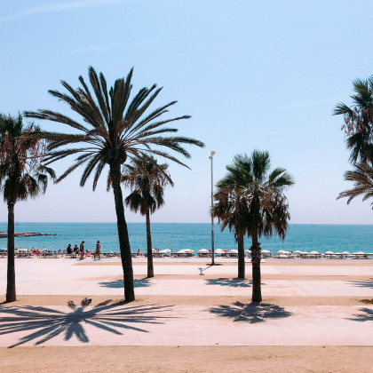 Strand in Barceloneta in Barcelona