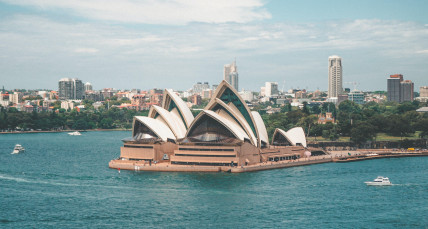 Blick auf das Opernhaus in Sydney 