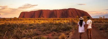 Spektakuläre Aussicht auf den Uluru im Northern Territory