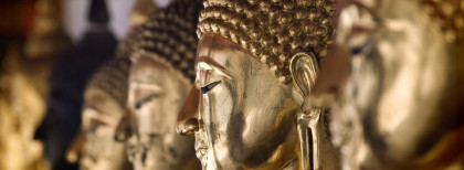 Blick auf Buddha in Thailand