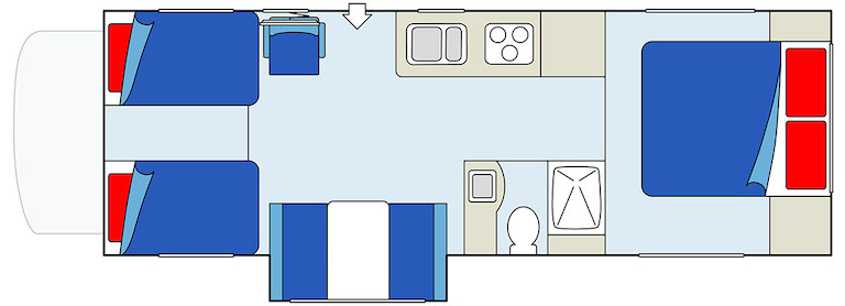 Canadream Wohnmobil MH-A - 4+2 Berth tagsüber