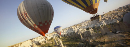 Drei Luftballons Fliegen in der Türkei  