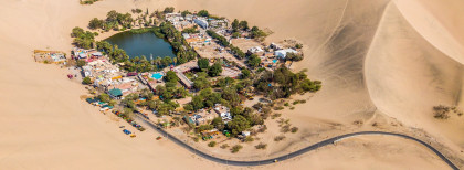Oase Huacachina in Peru