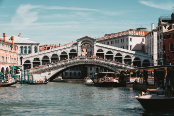 Blick auf die Italienische Insel Stadt Venedig 