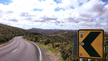 Eine Straße in Neuseeland 