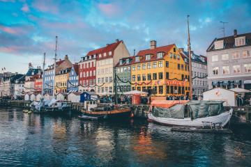 Hafen Nyhavn in Kopenhagen, Dänemark