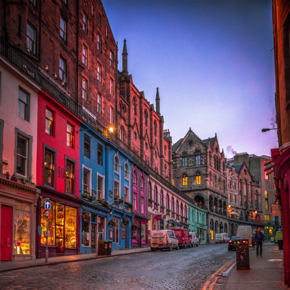 Edinburgh bei Nacht