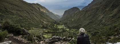 Blick auf die Berge von Inka-Trail in Peru