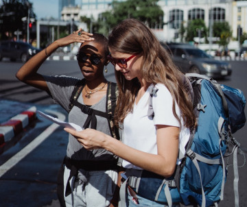 Backpacker auf Weltreise