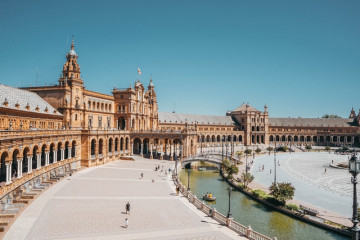 Plaza de Espana in Sevilla bei Tageslicht