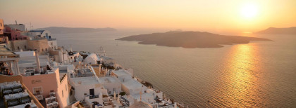 Sonnenuntergang auf den griechischen Inseln