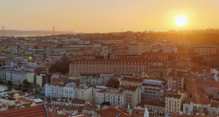 Lissabon bei Sonnenuntergang 