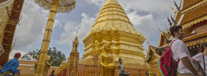 Goldene Tempel in Thailand 