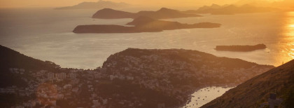 Kroatien bei Sonnenuntergang