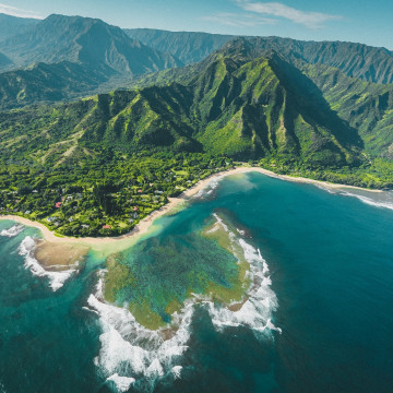 Blick auf Kauai, Hawaii