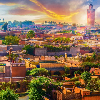 Marrakesch Sonnenuntergang