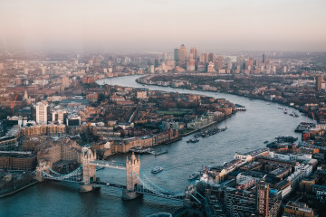 Blick auf London von oben 