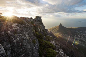 Aussicht vom Tafelberg in Südafrika