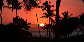  Sonnenuntergänge  auf Hawaii