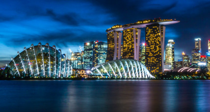 Singapur bei Nacht 