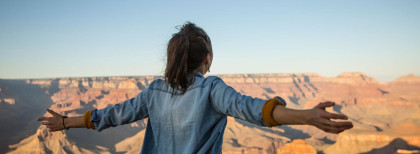 Blick auf einen Canyon in den USA