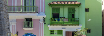bunte Häuser in Havanna