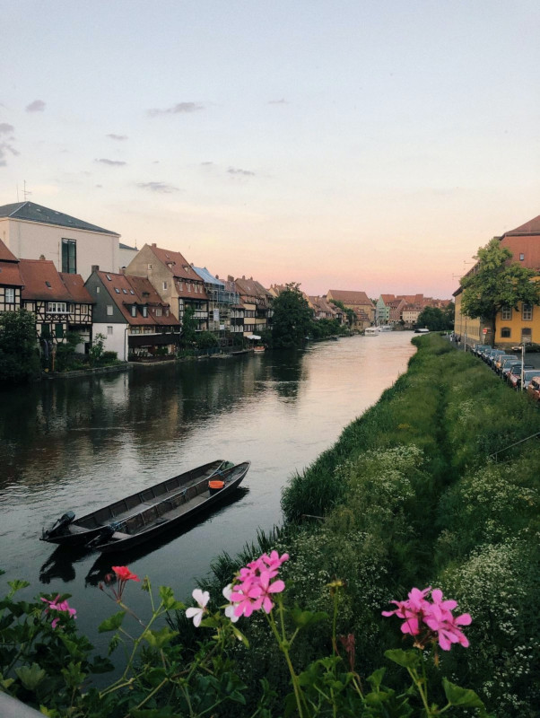 Kanal in Straßburg in Frankreich