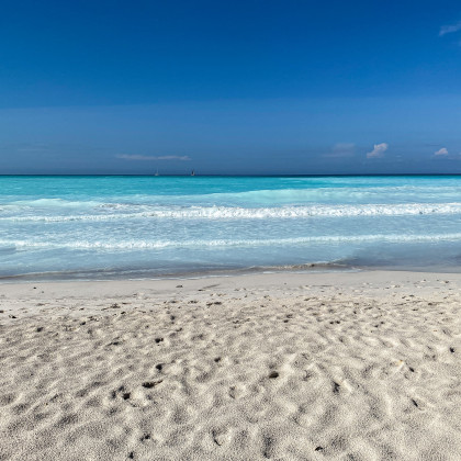 Bild von einem Strand auf den Malediven