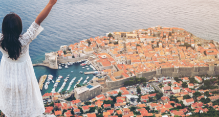 Blick auf die Altstadt in Kroatien