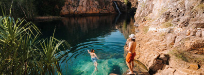 Junge Männer im Kakadu National Park