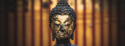 Eine Buddha Statue