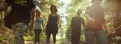 Wandernde Menschen in Kanada